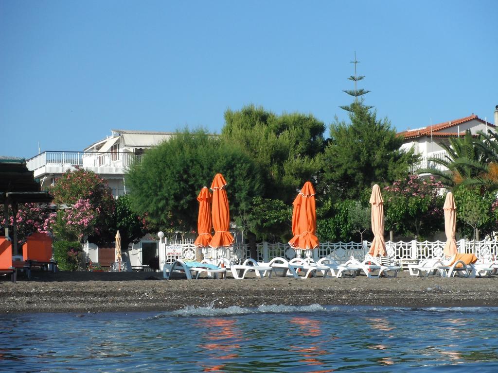 Akrogiali Beach Rooms อมารินโธส ภายนอก รูปภาพ